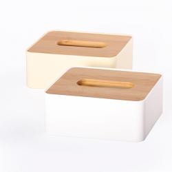 簡(jiǎn)約竹木紙巾盒（小長(zhǎng)方